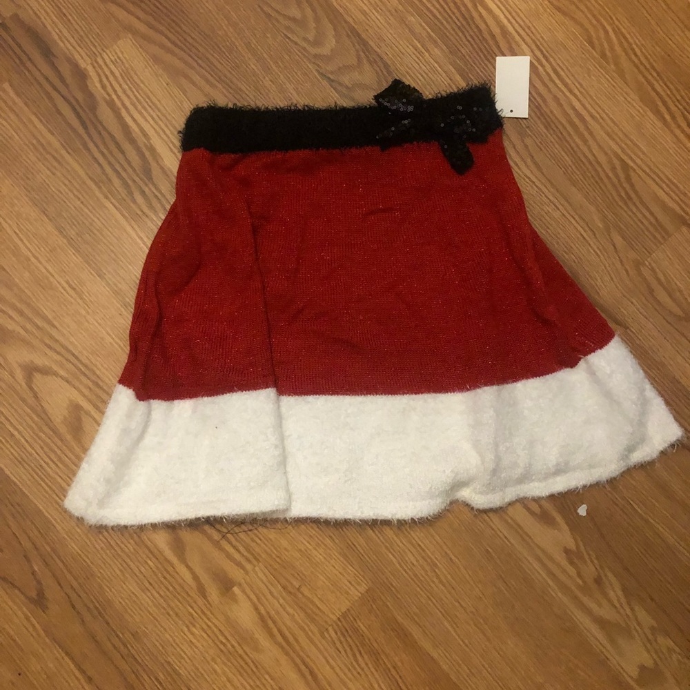 Derek Heart Santa Mini Skirt- brand new with tags! Size Medium